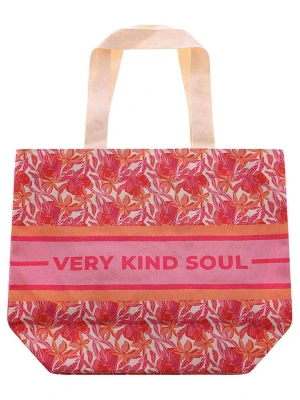 Zwillingsherz Shopper bag w kolorze czerwono-różowo-pomarańczowym - 45 x 38 x 17 cm rozmiar: onesize