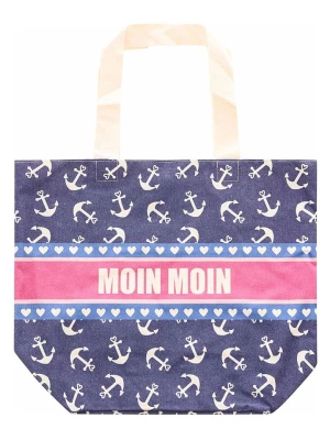 Zwillingsherz Shopper bag w kolorze granatowym - 36 x 46 cm rozmiar: onesize
