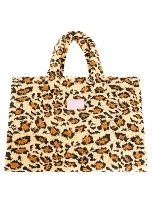 Zwillingsherz Shopper bag w kolorze jasnobrązowym - 39 x 30 cm rozmiar: onesize