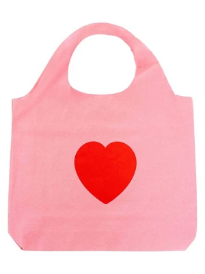 Zwillingsherz Shopper bag w kolorze jasnoróżowym - 57 x 49 cm rozmiar: onesize