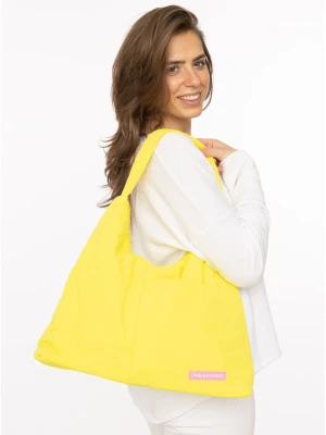 Zwillingsherz Shopper bag w kolorze żółtym - 45 x 30 cm rozmiar: onesize