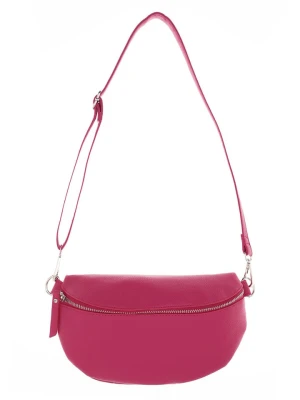 Zwillingsherz Skórzana saszetka "Crossbody" w kolorze różowym - 23 x 14 cm rozmiar: onesize