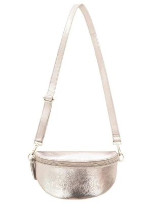 Zwillingsherz Skórzana saszetka "Crossbody" w kolorze srebrnym - 23 x 14 cm rozmiar: onesize