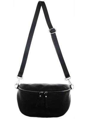 Zwillingsherz Skórzana torebka "Uni" w kolorze czarnym - 25 x 18 cm rozmiar: onesize