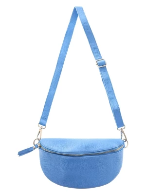 Zwillingsherz Skórzana torebka w kolorze niebieskim - 23 x 14 x 7 cm rozmiar: onesize