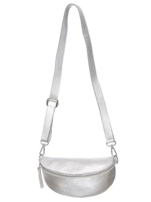 Zwillingsherz Skórzana torebka w kolorze srebrnym - 23 x 14 x 7 cm rozmiar: onesize