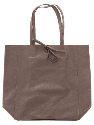 Zwillingsherz Skórzany shopper bag w kolorze brązowym - 40 x 45 cm rozmiar: onesize