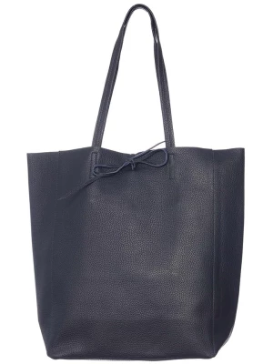 Zwillingsherz Skórzany shopper bag w kolorze granatowym - 40 x 45 x 15 cm rozmiar: onesize