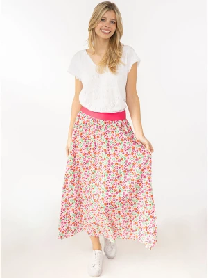 Zwillingsherz Spódnica "Flower Field" w kolorze białym rozmiar: L/XL