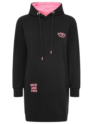 Zwillingsherz Sukienka dresowa "Wild Wild Wild" w kolorze czarnym rozmiar: L/XL