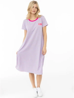 Zwillingsherz Sukienka "Dress for Yourself" w kolorze jasnoróżowo-błękitnym rozmiar: L / XL