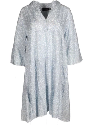 Zwillingsherz Sukienka "Eva" w kolorze błękitno-białym rozmiar: onesize