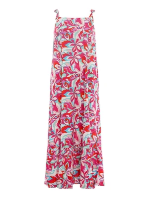 Zwillingsherz Sukienka "Flowy Flowers" ze wzorem rozmiar: L/XL