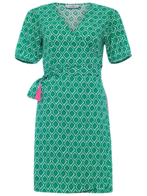 Zwillingsherz Sukienka "Ivana" w kolorze zielonym rozmiar: L/XL