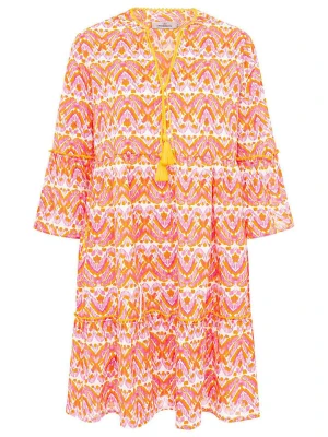 Zwillingsherz Sukienka "Joyful" w kolorze pomarańczowym rozmiar: L/XL