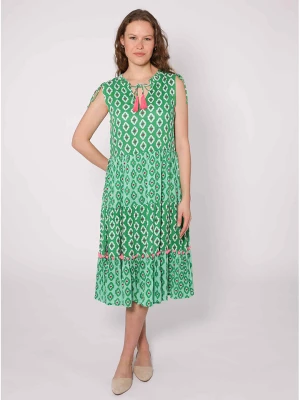 Zwillingsherz Sukienka "Lise" w kolorze zielonym rozmiar: L/XL