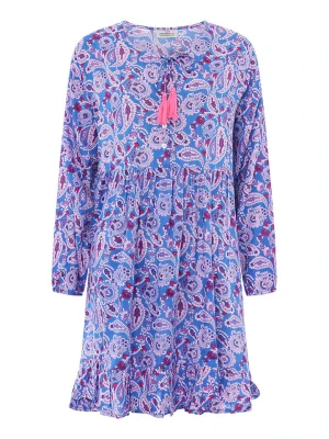 Zwillingsherz Sukienka "Paisley Traum" w kolorze niebieskim rozmiar: L/XL