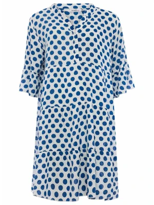 Zwillingsherz Sukienka "Wilhelmina" w kolorze biało-niebieskim rozmiar: onesize