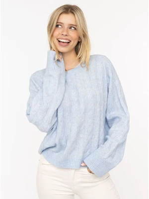 Zwillingsherz Sweter w kolorze błękitnym rozmiar: S