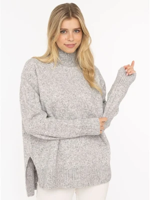 Zwillingsherz Sweter w kolorze szarym rozmiar: L