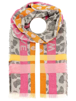 Zwillingsherz Szal ze wzorem rozmiar: onesize