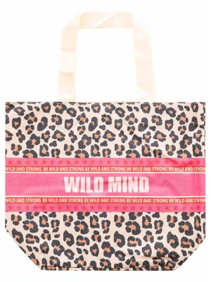 Zwillingsherz Torba materiałowa w kolorze beżowo-różowo-czarnym - 45 x 38 x 17 cm rozmiar: onesize