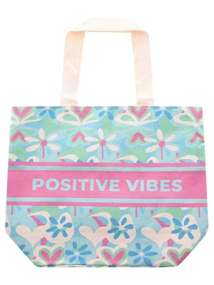 Zwillingsherz Torba materiałowa w kolorze błękitno-jasnoróżowym - 45 x 38 x 17 cm rozmiar: onesize