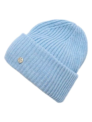 Zwillingsherz Wełniana czapka "Monika" w kolorze błękitnym rozmiar: onesize